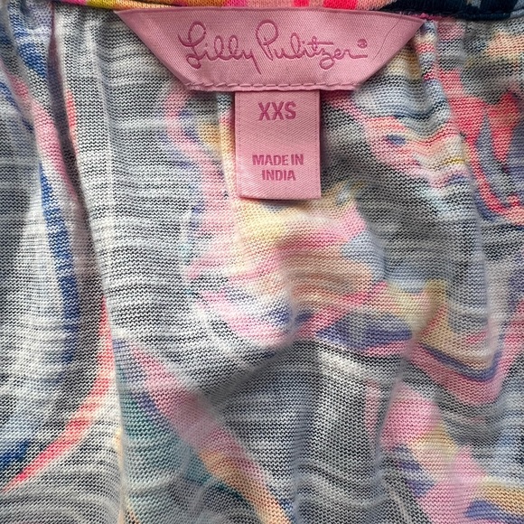 Lilly Pulitzer Del Lago Romper Nauti Navy Floral Print - Picture 4 of 4